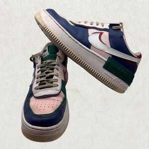 Nike Air Force 1 Shadow "Mystic Navy/White-Echo Pink" – Women’s Size 10
